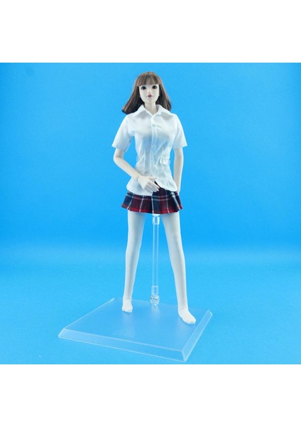 Phicen / Kumik 12 '' Kadın Vücut Aksesuarları Için 1/6 Beyaz Kısa Kollu Gömlek