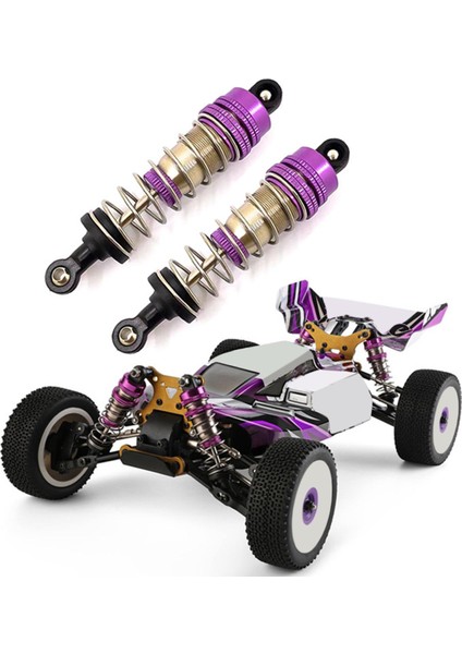 Wltoys Için 2x Metal Amortisör 124019 144001 1/12 1/14 Rc Araba Paletli(Yurt Dışından)
