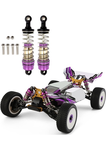 Wltoys Için 2x Metal Amortisör 124019 144001 1/12 1/14 Rc Araba Paletli(Yurt Dışından)