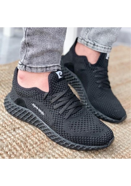 30679 Siyah Renk Yazlık Fileli Erkek Spor Ayakkabı