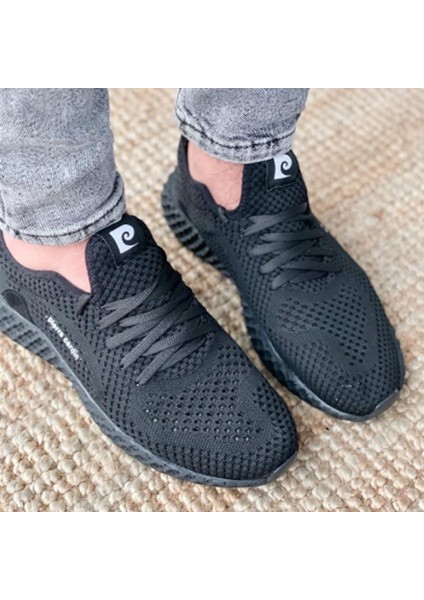 30679 Siyah Renk Yazlık Fileli Erkek Spor Ayakkabı modelleri