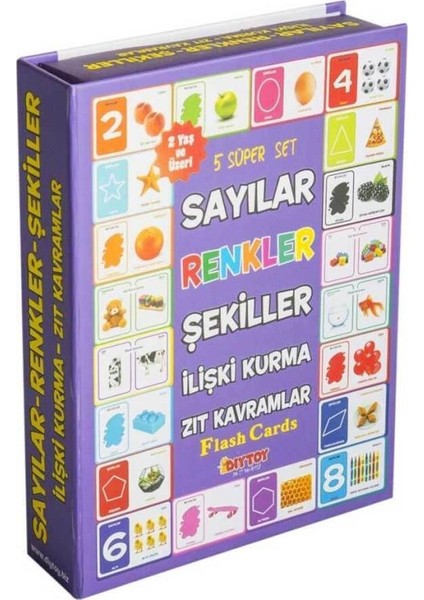 Kelebek Oyuncak 5li Süper Set Sayılar, Renkler, Şekiller, Ilişki Kurma, Zıt Kavramlar