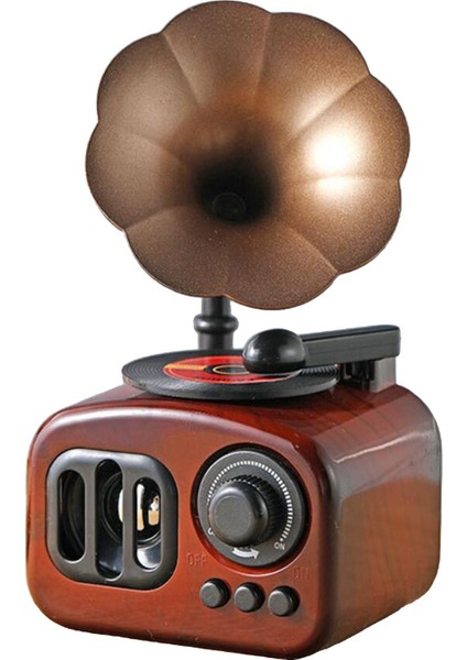 Klasik Fonograf Şekli Müzik Kutusu Süsleme Ev Masaüstü Dekorasyon Hediye (Yurt Dışından)