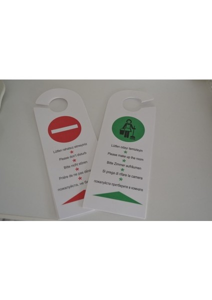 Kapı Kolu Talimatı / Dnd Kart "50 Adet "