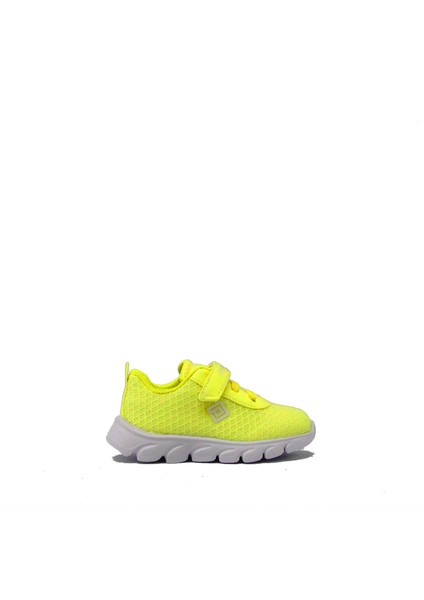 P-1256 Sarı Unisex Çocuk Tek Cırt Fileli Spor Ayakkabı