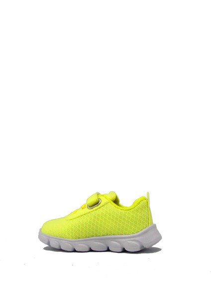 P-1256 Sarı Unisex Çocuk Tek Cırt Fileli Spor Ayakkabı