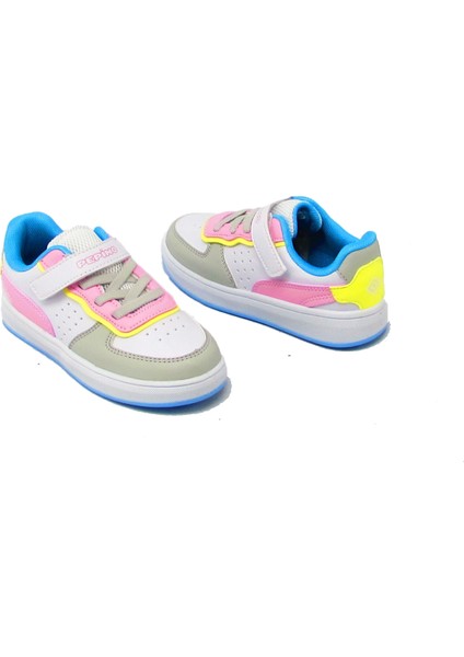 P-964 Beyaz / Pembe Unisex Çocuk Tek Cırt Spor Ayakkabı indirimleri