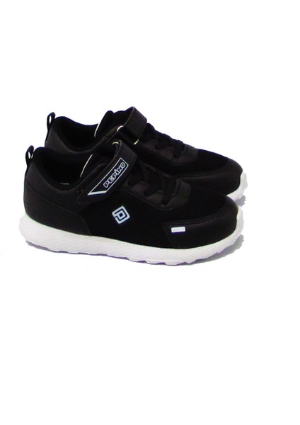 P-1216 Siyah Unisex Çocuk Fileli Spor Ayakkabı
