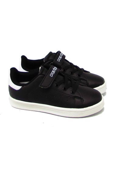 P-203 Siyah Unisex Çocuk Stn Smth Spor Ayakkabı