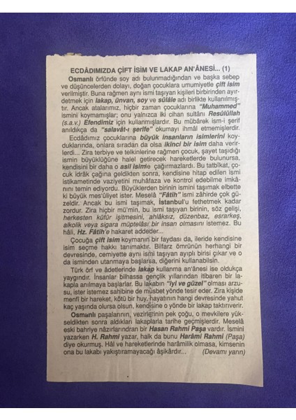 26 Kasım 2001 Takvim Yaprağı - Nostalji Koleksiyonluk Takvim Yaprağı