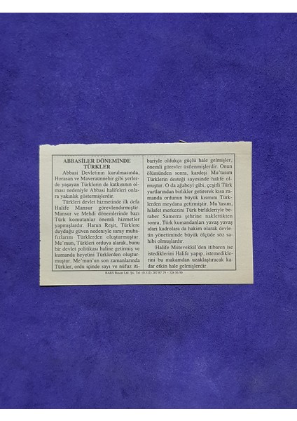21 Mayıs 2002 Takvim Yaprağı - Nostalji Koleksiyonluk Takvim Yaprağı