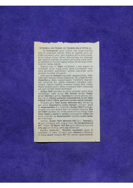 27 Mayıs 2002 Takvim Yaprağı - Nostalji Koleksiyonluk Takvim Yaprağı A fiyatları