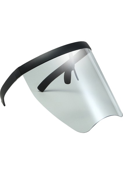 Tam Yüz Kalkanı Kullanımlık Gözlükler Temizle Lens Güneş Gözlüğü Vizör Siyah ÇerçeveOto-Onay(Yurt Dışından) modelleri