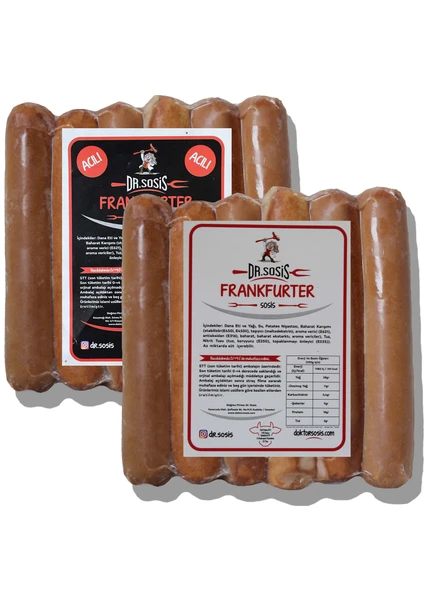 Sade ve Acılı Frankfurter Paketi