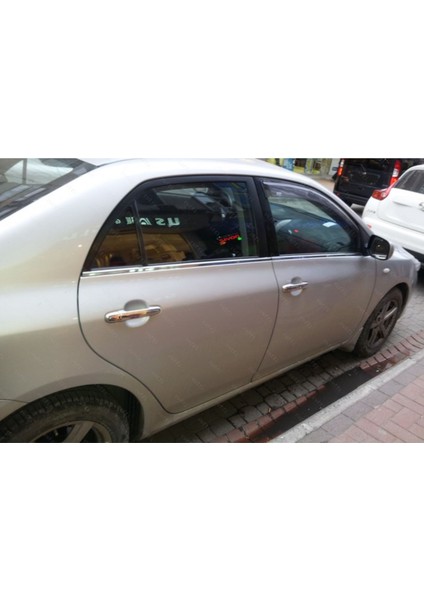 Fams Otomotiv  Toyota Corolla Krom Cam Çıtası 4 Parça 2006-2012  Paslanmaz Çelik