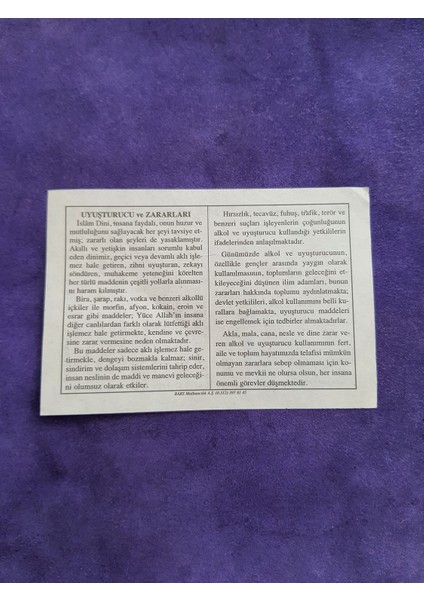 2 Mart 2003 Takvim Yaprağı - Nostaljik Koleksiyonluk Takvim Yaprağı A