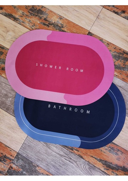 Sihirli Su Emici Esnek Diatom Oval Süper Su Emici Banyo Paspası Diyatom Abdest Paspası 40X60 cm