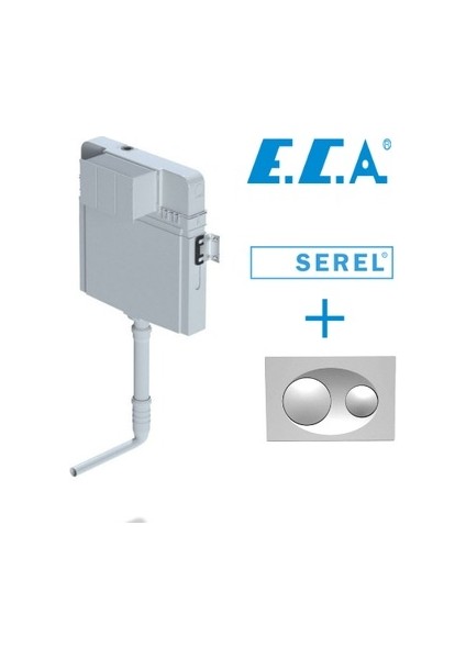 Eca Serel Smooth Gömme Rezervuar Helataşı Için - Panel Dahil
