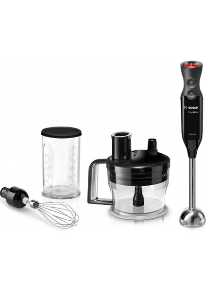 MS62B6190 Ergomixx 1000W Paslanmaz Çelik Antrasit Blender Seti