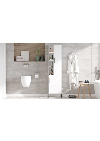 Nantes Çok Amaçlı Dolap Banyo Dolabı Beyaz Nt2-W fiyatları