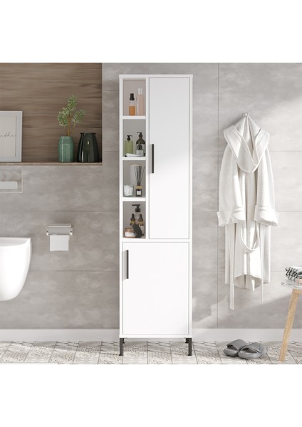 Nantes Çok Amaçlı Dolap Banyo Dolabı Beyaz Nt2-W modelleri