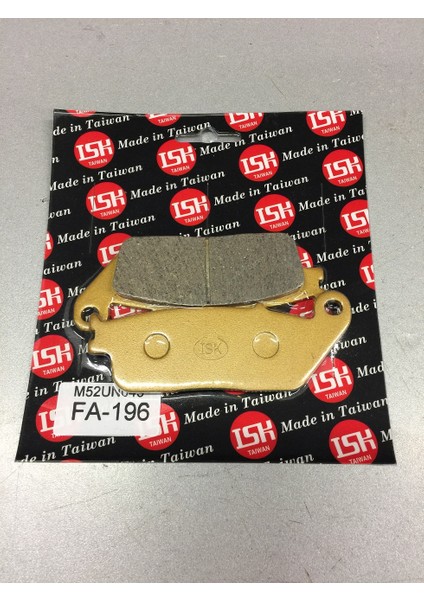 FA-196 Motosiklet Disk Fren Balatası Isk Taıwan