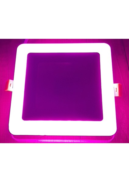 Çift Renkli Boyut: 14X14CM Sıva Altı Kare 9 Watt (6+3) LED Spot Armatür 6500K (Beyaz Aydınlatma) fiyatları