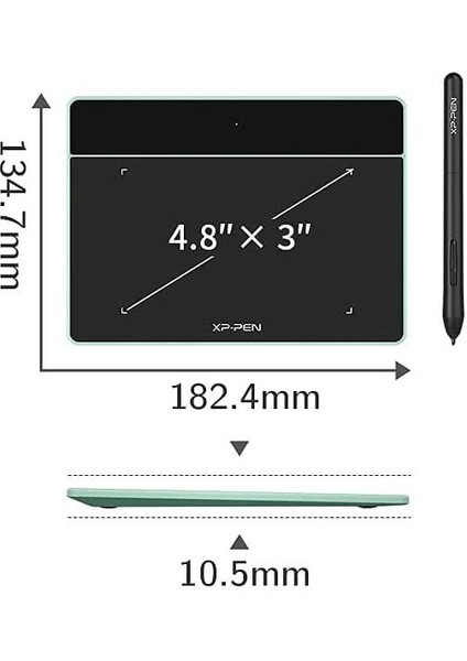 Deco Fun Xs Yeşil Grafik Tablet Android Mac Linux Windows Chrome Os