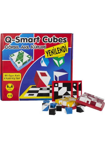 Q-Smart , Kelime Avı ve Kelime Bulmaca, Eğitici Tombala Hayvanlar Serisi ve Uno Junior (4'lü Set)