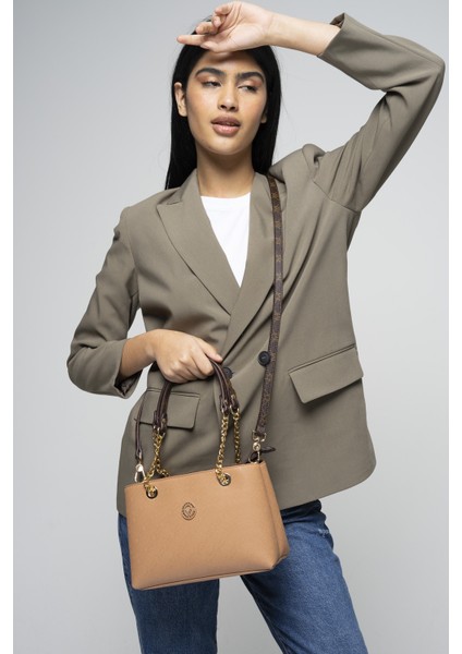 Valentıno Orlandı Kadın Kol Çantası Camel-Kahve VLT054 fiyatları