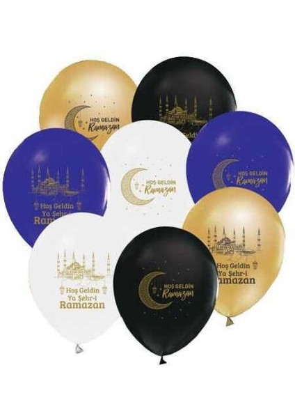 Hoş Geldin Ya Şehri Ramazan Latex Balon 10 Adet