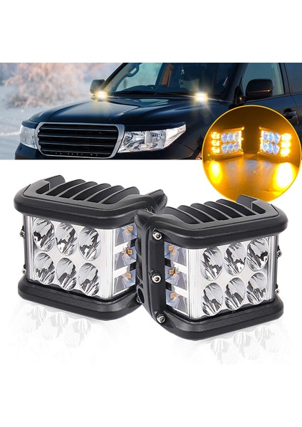 Offroad Sis Lambası 2 adet 12 LED 36W / LASS319