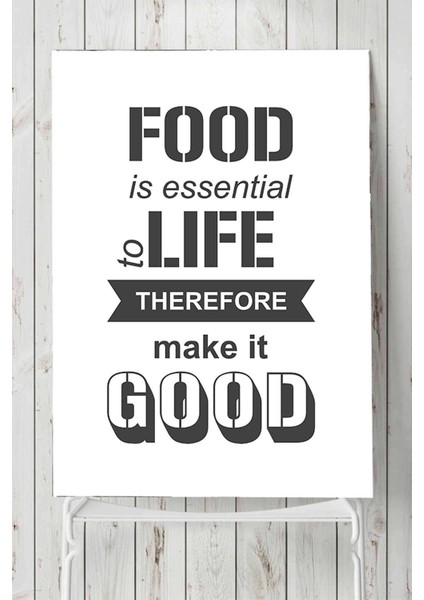 Food Is Essential Mutfak Poster