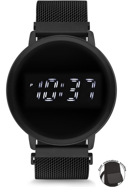 Mıknatıslı Hasır Kordon Dijital Unisex Saat XUH1SP220103