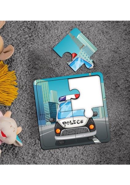 Toys Çocuklar Için Eğitici-Öğretici Ahşap 4 Parça Yapboz Puzzle (6 Adet) - Model 1