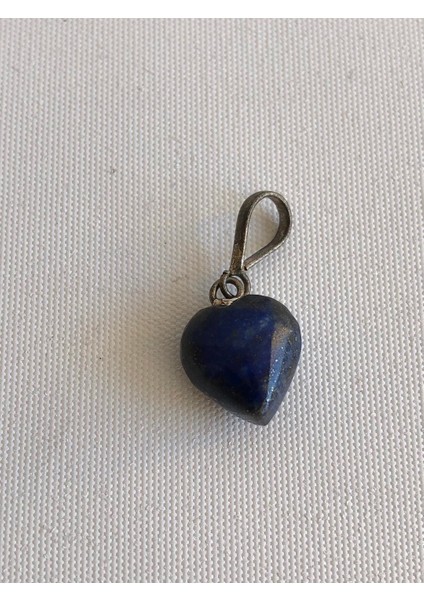 Doğal Lapis Lazuli Taşı Kalp Kolye Ucu 1,1-1,4cm modelleri