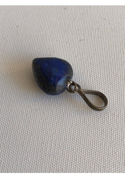 Doğal Lapis Lazuli Taşı Kalp Kolye Ucu 1,1-1,4cm fırsatları