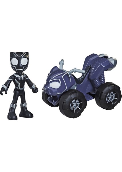 Spidey's Amazing Friends Figür ve Araçları Black Panther's Panther Patroller F1943