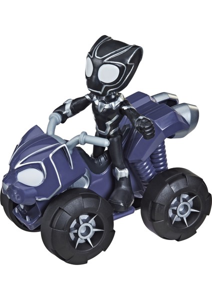 Spidey's Amazing Friends Figür ve Araçları Black Panther's Panther Patroller F1943 modelleri