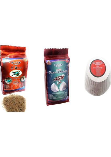 Muhabbet Kuşları ve Tropikal Kuşlar Için Kızıştırma & Dölülük Maması 500GR+YUMURTA Kabuğu 500 gr