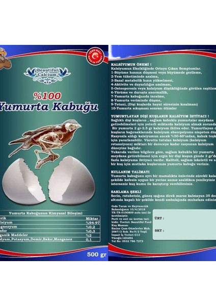 Muhabbet Kuşları ve Tropikal Kuşlar Için Kızıştırma & Dölülük Maması 500GR+YUMURTA Kabuğu 500 gr fiyatları