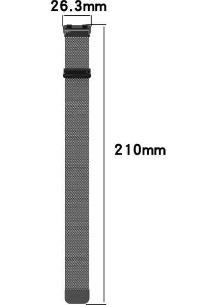 Oppo Saat Için Milan Metal Kordonlu Saat 2 46 mm Siyah (Yurt Dışından)