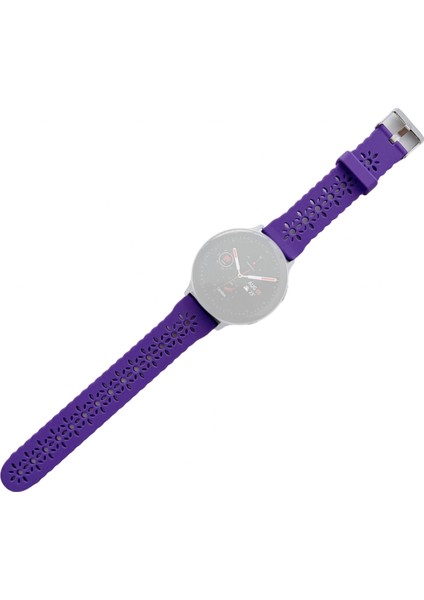 Samsung Galaxy Watch4 Için Silikon Kayışı 40 mm Mor (Yurt Dışından)