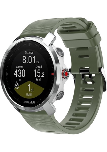 Polar Için Silikon Kordonlu Saati Grıt x Ordu Yeşil (Yurt Dışından) fırsatları