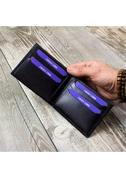 Isme Özel Deri Cüzdan Deri Kartlık ve Kemer Seti Tasarım Kutulu modelleri