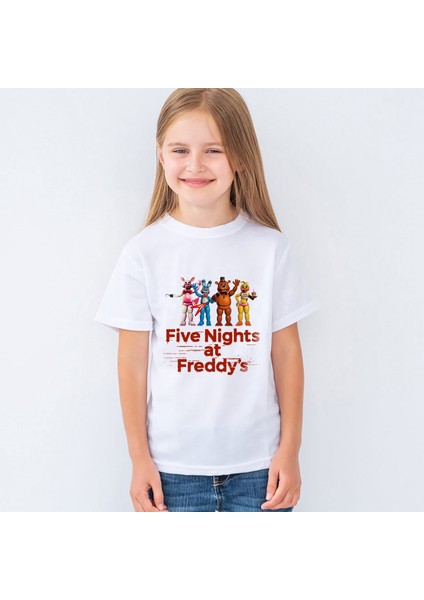Five Nights At Freddy's Baskılı Çocuk T-Shirt Mr-03 fiyatları