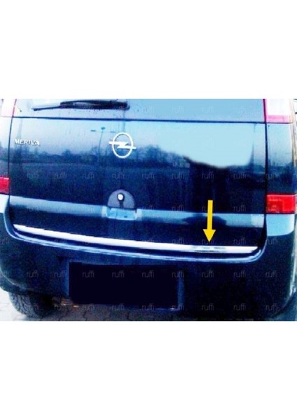 Opel Meriva Krom Bagaj Alt Çıtası 2003-2010 Paslanmaz Çelik
