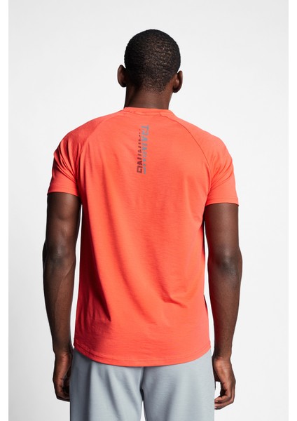 Kırmızı Erkek Antrenman Kısa Kollu T-Shirt 22B-1025