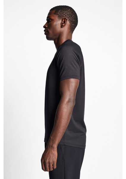 Siyah Erkek Antrenman Kısa Kollu T-Shirt 22B-1025 modelleri
