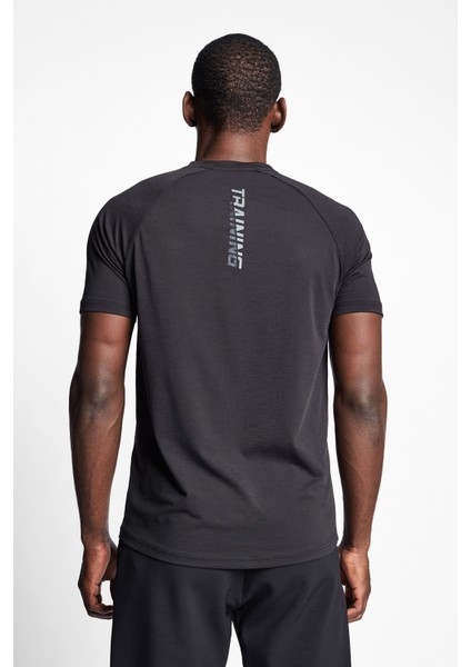 Siyah Erkek Antrenman Kısa Kollu T-Shirt 22B-1025 fırsatları